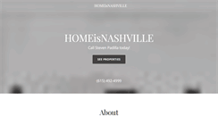 Desktop Screenshot of homeisnashville.com